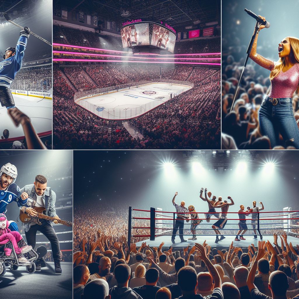 What events are held at the T-Mobile Arena?