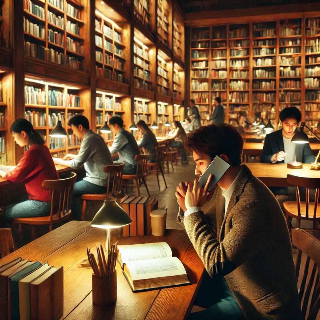 Can I Make a Quick Phone Call in the Library?